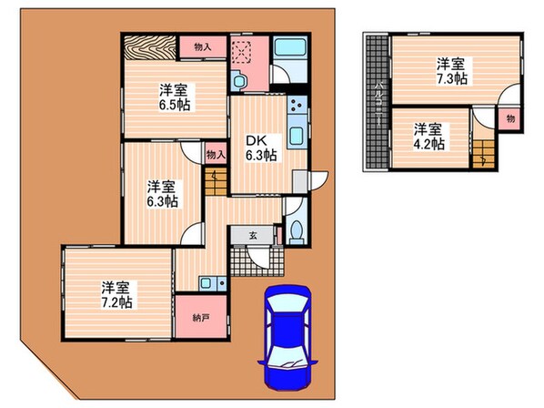 永原戸建１０－１３４の物件間取画像